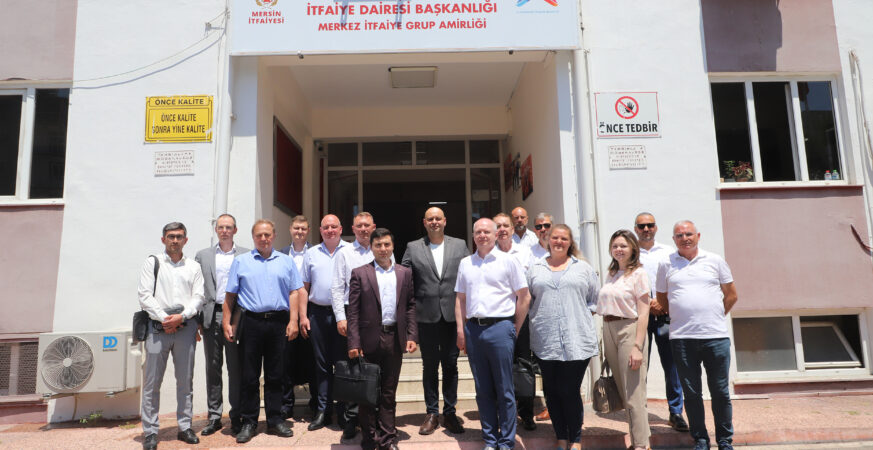 Akkuyu NGS Rus Heyetinden Mersin Büyükşehir İtfaiyesi’ne Ziyaret