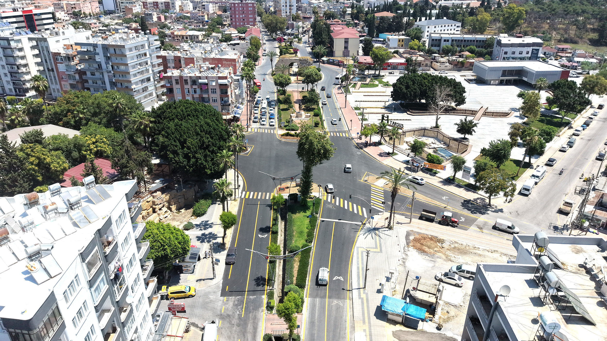 Mersin Büyükşehir'den Tarsus'ta Kavşak Düzenlemesi Tamamlandı