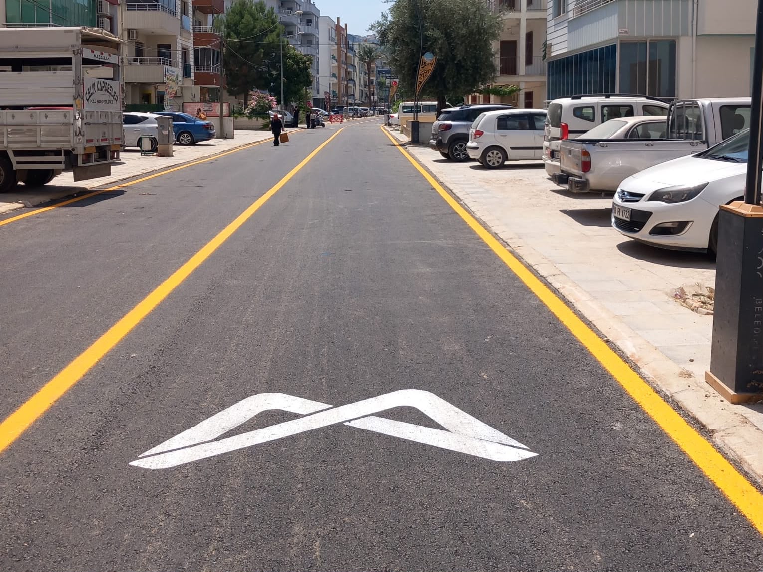 Mersin Büyükşehir Taşucu'nda Sıcak Asfalt Çalışması Tamamlandı