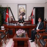 Vali Atilla Toros KKTC Mersin Konsolosu Ülkü Alemdar ile görüştü