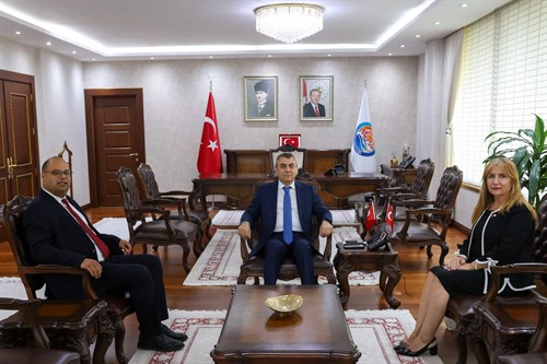 Vali Atilla Toros KKTC Mersin Konsolosu Ülkü Alemdar ile görüştü